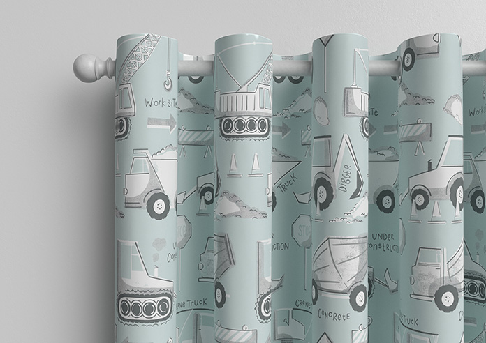 Tinker Town, Seafoam - Made to Measure Curtains - Image 12